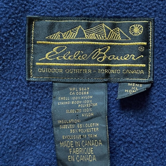 Vintage Eddie Bauer Shell fleece Winter/fall Jacket - Picture 6 of 6